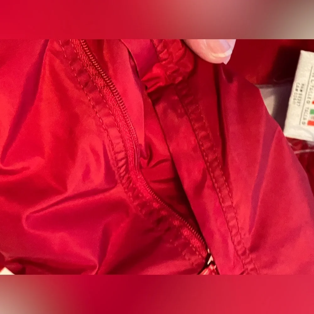 Adidas Reversible Hooded Jacket Vintage Red & Gray – Size Large